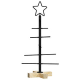 Vidaxl metalen kerstboom zwart 59,5 cm poedergecoat staal