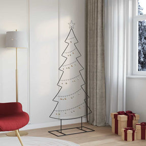 Vidaxl metalen kerstboom zwart 180 cm staal