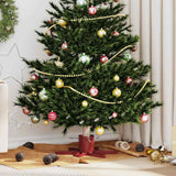 Vidaxl kerstboomstandaard rood 50 x 50 x 15,5 cm staal