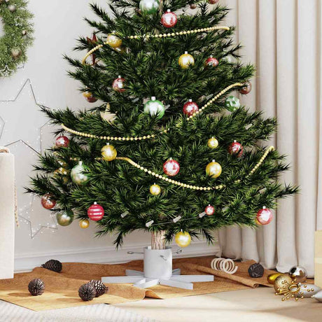 Vidaxl kerstboomstandaard wit 50 x 50 x 15,5 cm staal