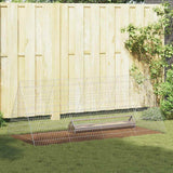Vidaxl kippenhok zilver 215 x 100 x 85 cm gegalvaniseerd staal
