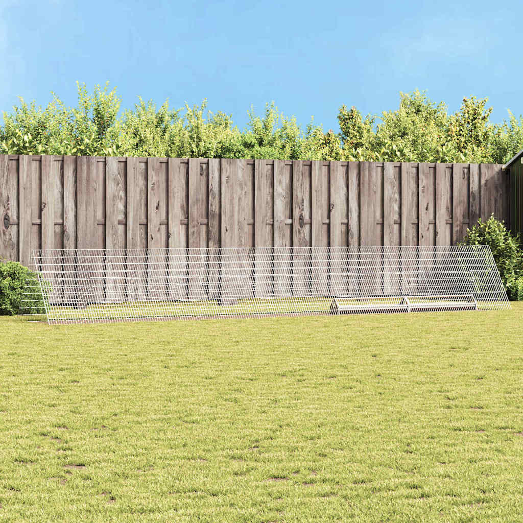 Vidaxl kippenhok zilver 650 x 100 x 85 cm gegalvaniseerd staal