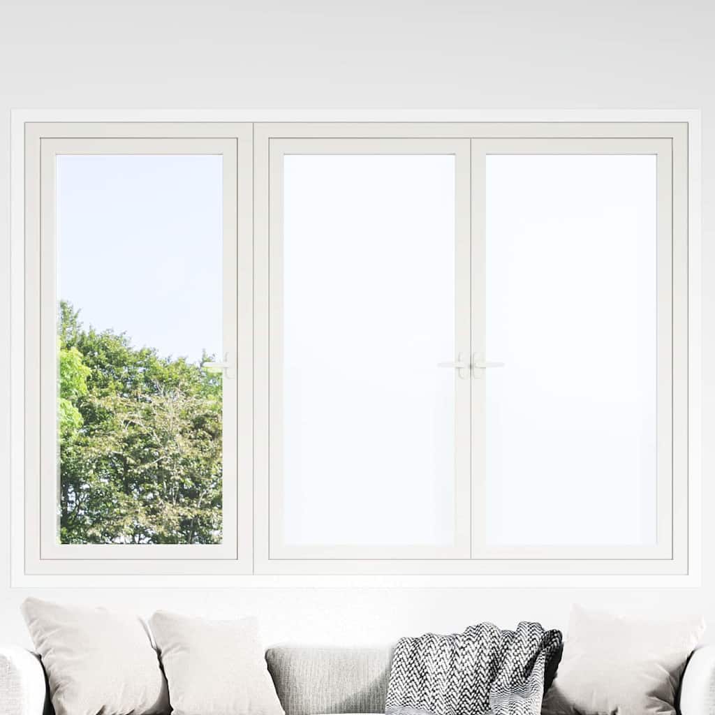 Vidaxl statisch raamfolie frosted wit 90 x 500 cm pvc