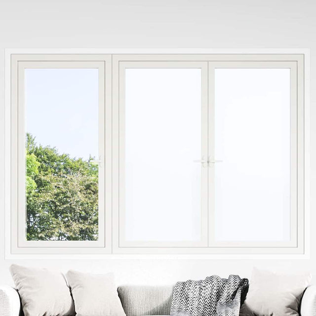 Vidaxl statisch raamfolie frosted wit 90 x 500 cm pvc