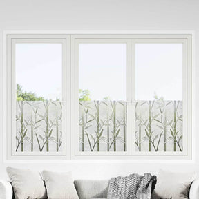 Vidaxl statische raamfolie bamboo patroon 45 x 500 cm pvc