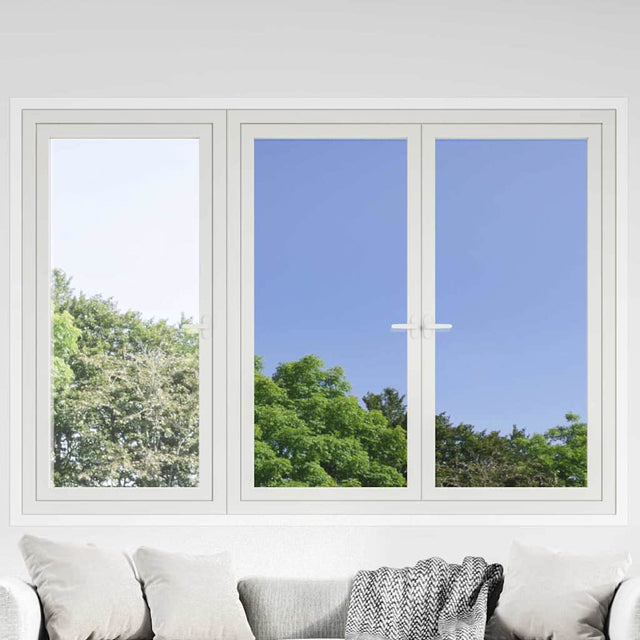 Vidaxl statisch reflecterend zonnevensterfolie zilver 45 x 1000 cm pvc