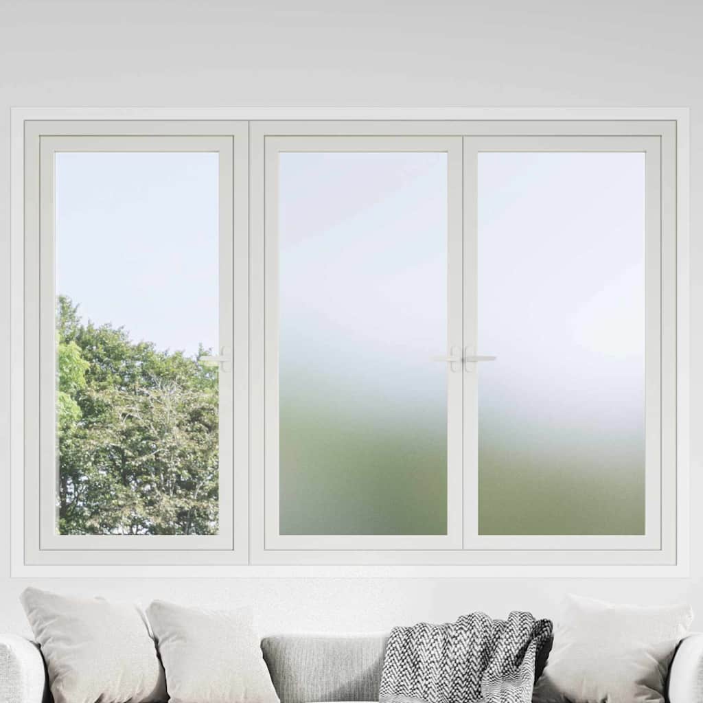 Vidaxl zelfklevende raamfolie frosted grijs 90 x 2000 cm pvc