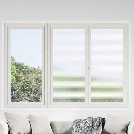 Vidaxl zelfklevende raamfolie gesatineerde strepen 60 x 1000 cm pvc