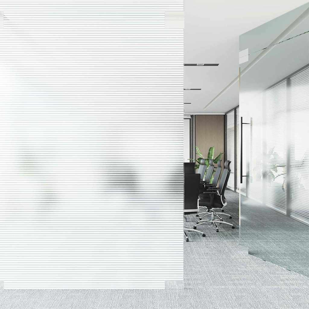 Vidaxl zelfklevende raamfolie gesatineerde strepen 90 x 500 cm pvc