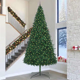 Vidaxl kerstboom met decoratieve slingerlichten groen 400 cm pvc