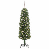 Vidaxl kunstkerstboom groen 150 cm pvc en staal en kunststof