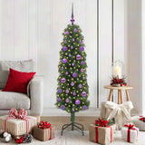 Vidaxl kunstkerstboom groen 150 cm pvc en staal en kunststof