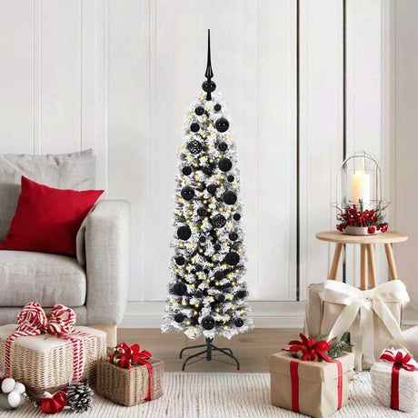 Vidaxl kunstkerstboom groen 120 cm pvc en staal en kunststof