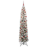 Vidaxl kunstkerstboom groen 240 cm pvc en staal en kunststof