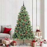 Vidaxl kunstkerstboom 300 led's warmwit pvc en metaal groen
