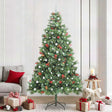 Vidaxl kunstkerstboom 300 led's warmwit pvc en metaal groen
