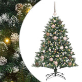 Vidaxl kunstkerstboom met 150 led groen 120 cm pvc en plastic en staal