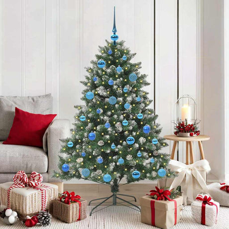 Vidaxl kunstkerstboom groen 150 cm pvc en plastic en staal