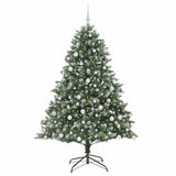Vidaxl kunstkerstboom met 300 led groen 180 cm pvc en plastic en staal