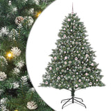 Vidaxl kunstkerstboom met 300 led groen 210 cm pvc en plastic en staal