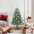 Vidaxl artificial pre-lit kerstboom met ballenset groen 120 cm