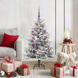Vidaxl artificial pre-lit kerstboom met ballenset groen 120 cm