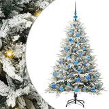 Vidaxl artificial pre-lit kerstboom met ballenset groen 150 cm