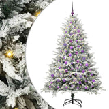 Vidaxl artificial pre-lit kerstboom met ballenset groen 180 cm