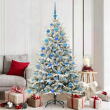 Vidaxl artificial pre-lit kerstboom met ballenset groen 180 cm