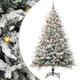 Vidaxl artificial pre-lit kerstboom met ballenset groen 210 cm