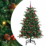 Vidaxl kunstkerstboom groen 150 cm pvc en metaal en plastic