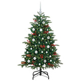 Vidaxl kunstkerstboom groen 150 cm pvc en metaal en plastic