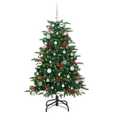 Vidaxl kunstkerstboom groen 150 cm pvc en metaal en plastic