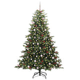 Vidaxl kunstkerstboom groen 240 cm pvc en metaal en plastic