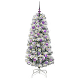 Vidaxl kunstmatige inklapbare kerstboom groen en wit 150 cm