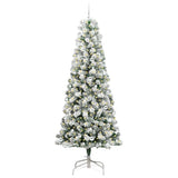 Vidaxl kunstmatige inklapbare kerstboom groen en wit 240 cm