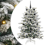 Vidaxl kunstmatige inklapbare kerstboom wit 150 cm pe en pvc