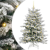 Vidaxl kunstmatige inklapbare kerstboom wit 150 cm pe en pvc