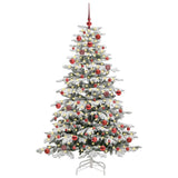 Vidaxl kunstmatige inklapbare kerstboom wit 180 cm pe en pvc