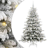 Vidaxl kunstmatige inklapbare kerstboom wit 180 cm pe en pvc