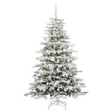 Vidaxl kunstmatige inklapbare kerstboom wit 180 cm pe en pvc