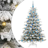 Vidaxl kunstmatige inklapbare kerstboom wit 180 cm pe en pvc