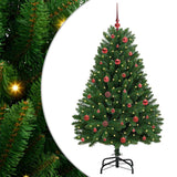 Vidaxl kunstkerstboom met 150 led groen 150 cm pvc en metaal