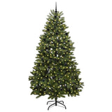 Vidaxl kunstkerstboom met 300 led groen 240 cm pvc en metaal