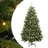 Vidaxl kunstkerstboom met 300 led groen 240 cm pvc en metaal