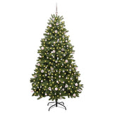Vidaxl kunstkerstboom met 300 led groen 240 cm pvc en metaal