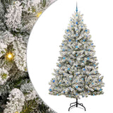 Vidaxl kunstkerstboom met 300 led groen en wit 270 cm pvc en metaal