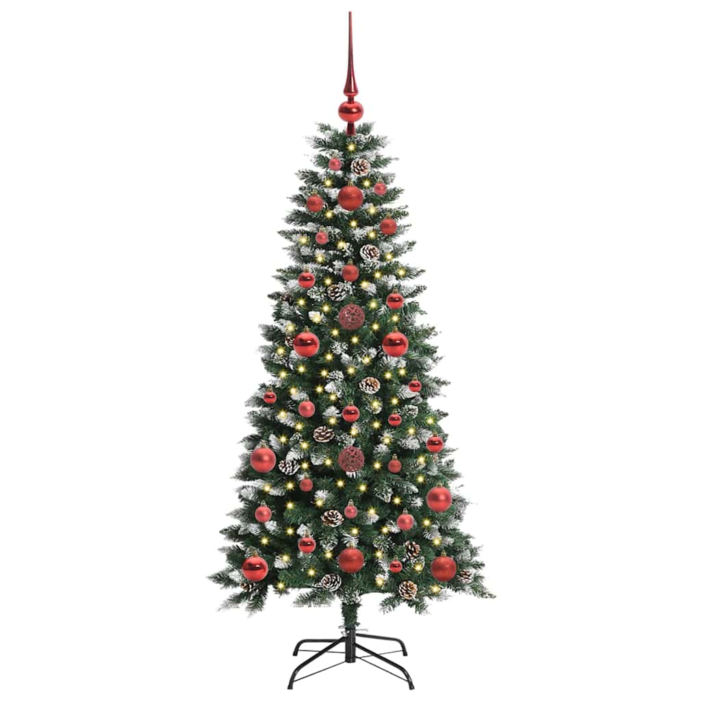 Vidaxl kunstkerstboom met 150 led groen 120 cm pvc en plastic en staal