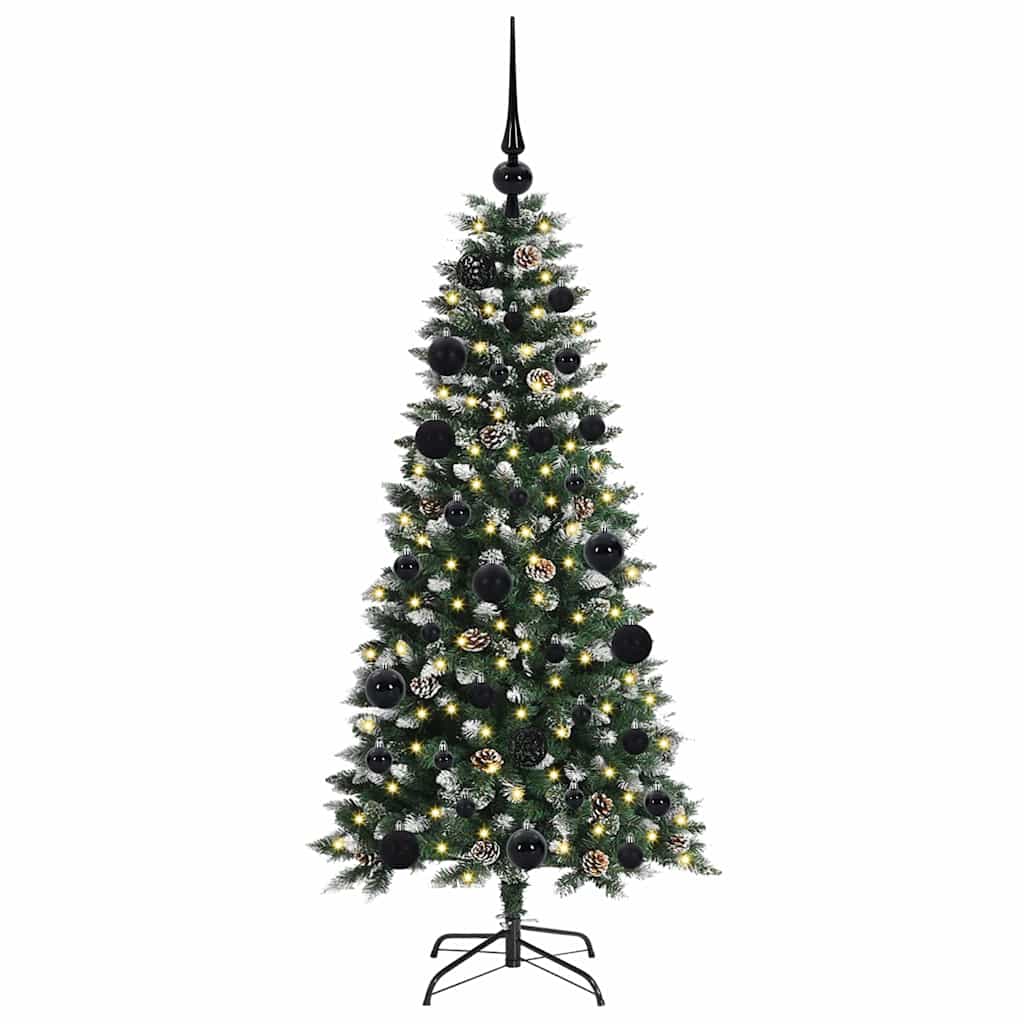 Vidaxl kunstkerstboom met 150 led groen 120 cm pvc en plastic en staal