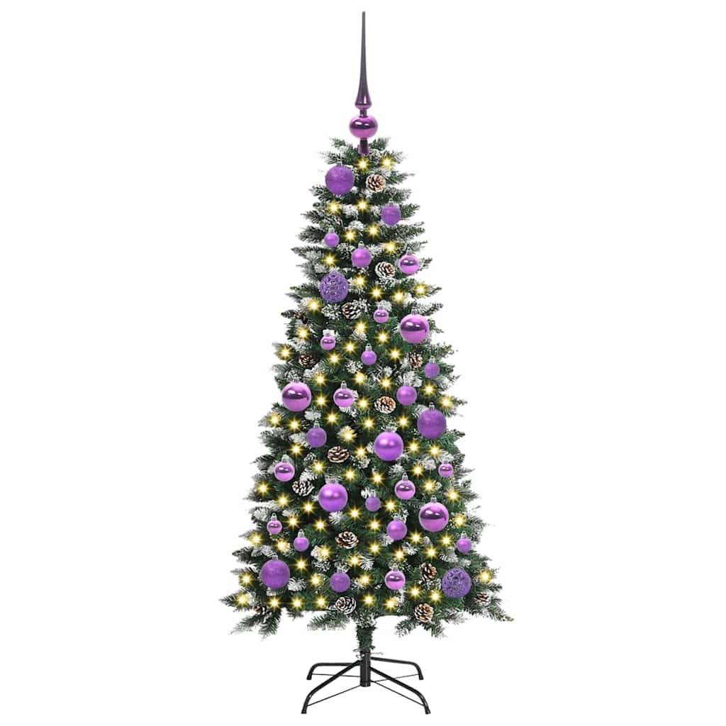 Vidaxl kunstkerstboom met 150 led groen 120 cm pvc en plastic en staal